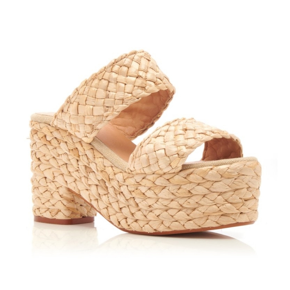 Castaner Raffia Platform sandals